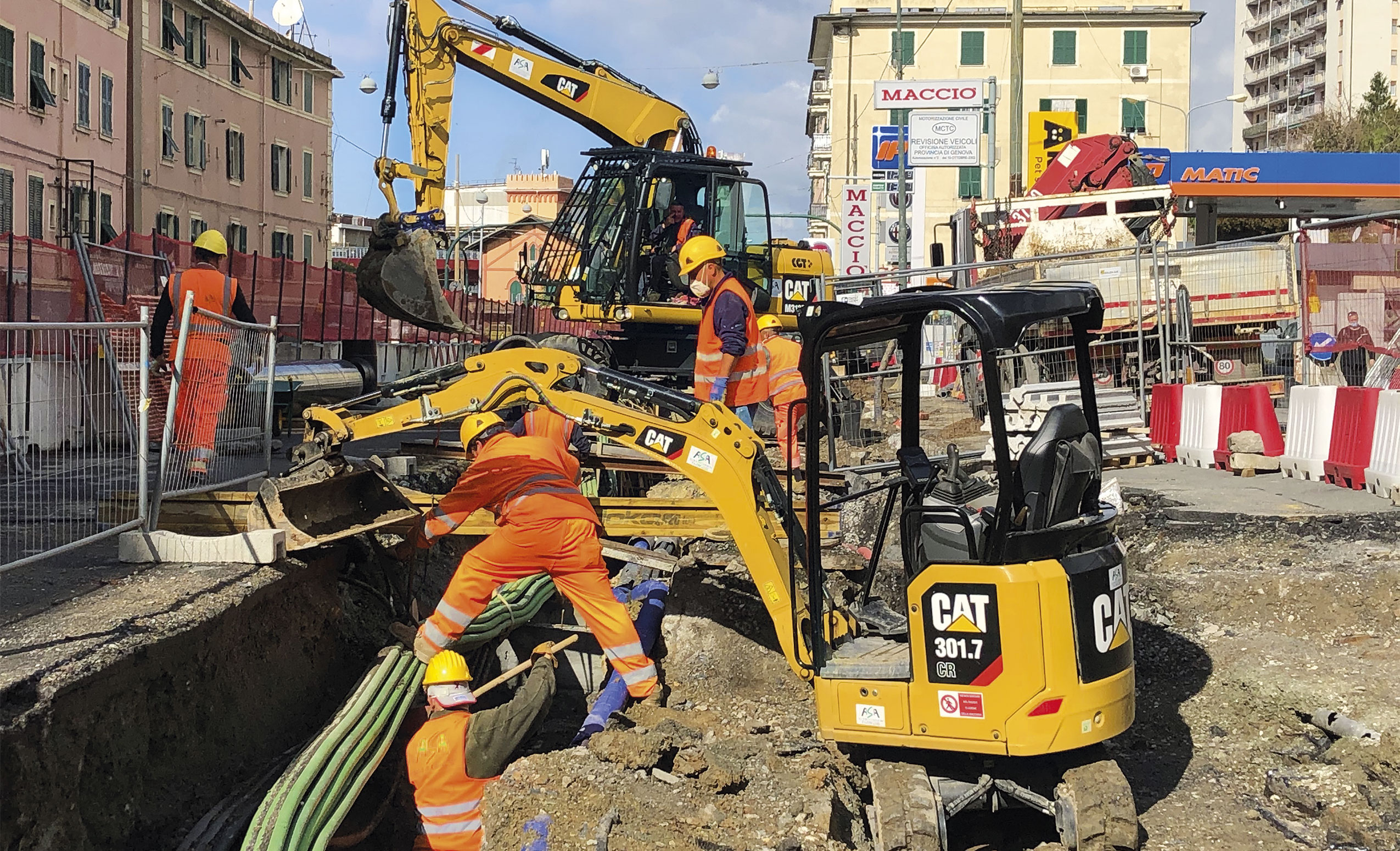 Comune di Genova. Città per Cornigliano. Sviluppo Genova SpA. Riqualificazione di via Cornigliano. Sottoservizi e viabilità urbana