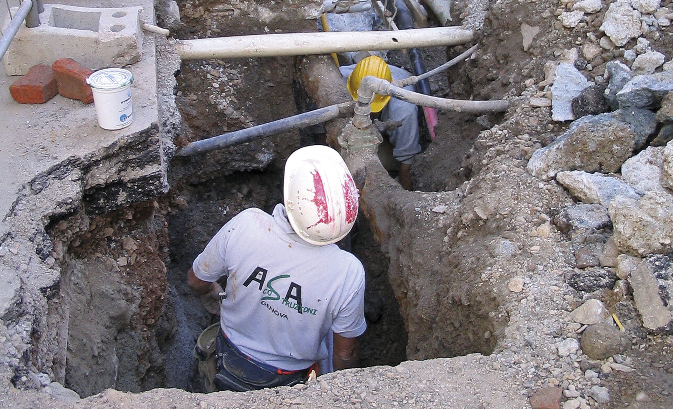 Comune di Genova. Costruzione stazione di pompaggio acque giardini Melis a Genova Cornigliano