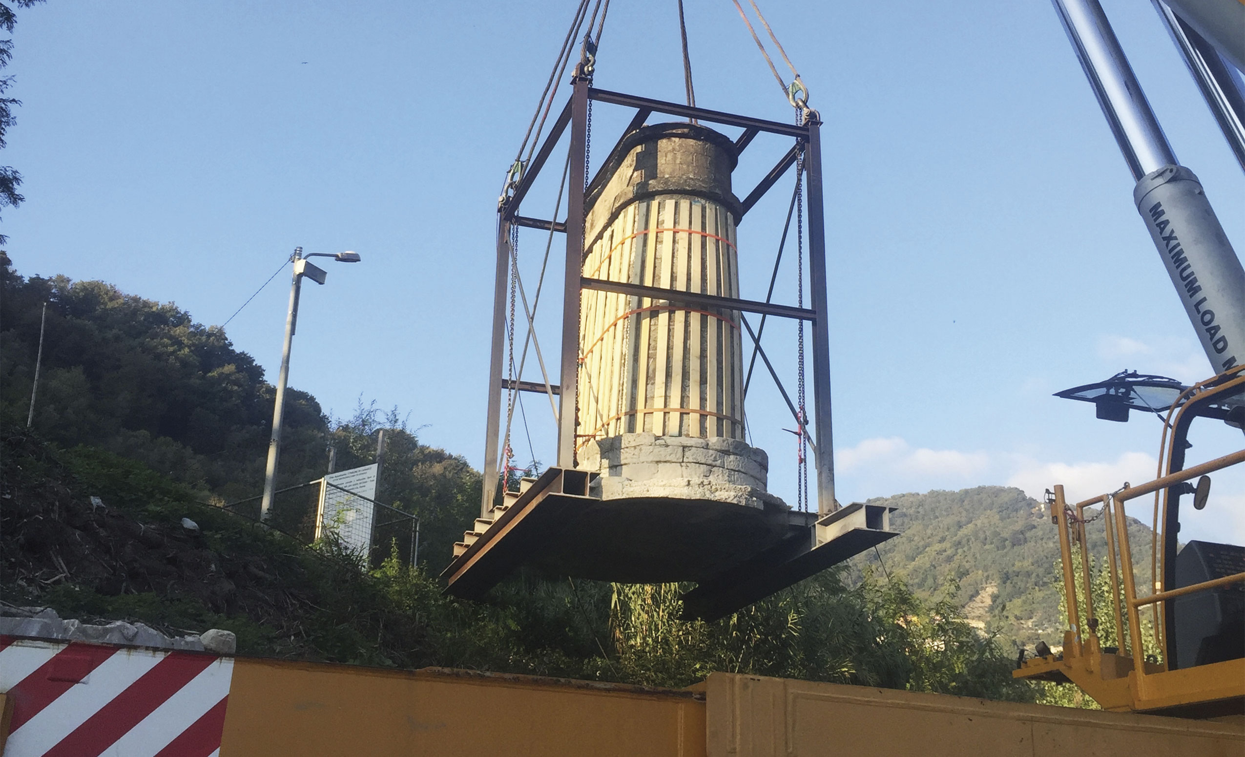 Comune di Carasco. Spostamento pila destra del ponte Rivarola sul torrente Entella